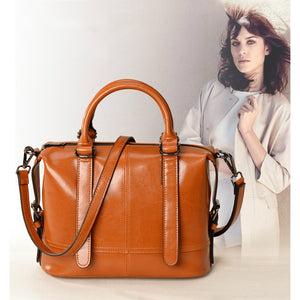 Amethyst M9739 oil wax cowhide Single-shoulder bag / Handbag - Multiple colors