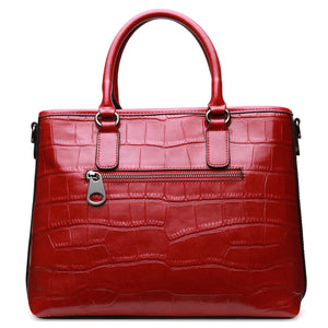 Amethyst AA09 Luxury Crocodile Grain Leather Shoulder bag/Tote-Multiple colors