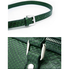 Load image into Gallery viewer, Amethyst AA72 Luxury Snakeskin grain Leather Single-shoulder bag / Tote - Multiple colors