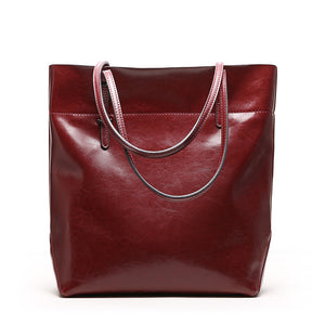 Amethyst AA547 Luxury Comfortable And Generous Leather Tote - Multiple colors