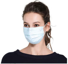 Load image into Gallery viewer, Disposable Face Masks with elastic ear loop dust filter virus defense Safety Industrial Mouth Cover (50 Pieces)