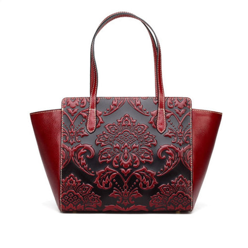 Amethyst M7843 Luxury Embossed Leather Handbag