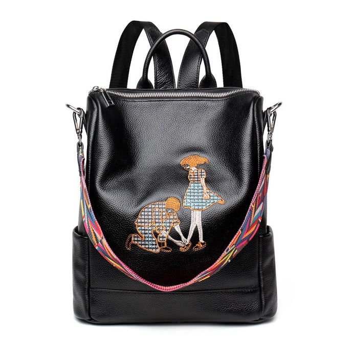 Amethyst M0410 Luxury Leather Single-shoulder bag / Backpack