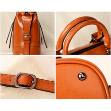 Load image into Gallery viewer, Amethyst M9739 oil wax cowhide Single-shoulder bag / Handbag - Multiple colors