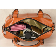 Load image into Gallery viewer, Amethyst M9739 oil wax cowhide Single-shoulder bag / Handbag - Multiple colors