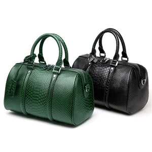 Amethyst AA72 Luxury Snakeskin grain Leather Single-shoulder bag / Tote - Multiple colors