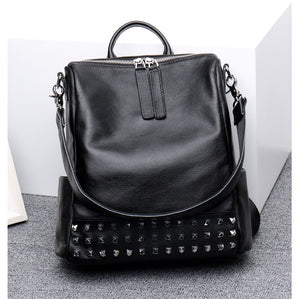Amethyst M7724 Fashion Rivet Leather Single-shoulder bag / Backpack
